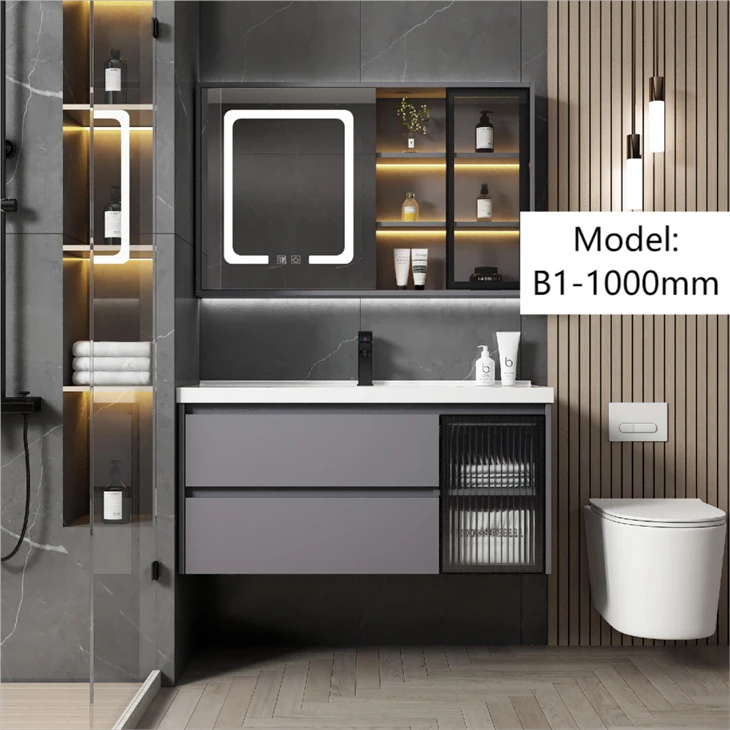 Waterproof Bathroom Wood Cabinet